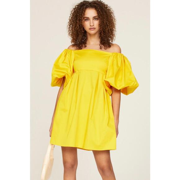 Peter Som Dresses & Skirts - Peter Som x RTR Yellow Satin Dress Size 12
